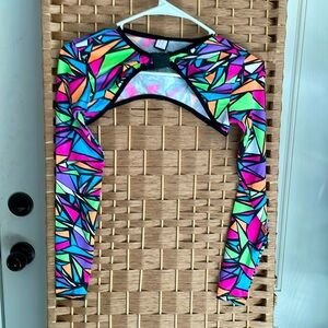 Rolita Couture x iheartraves Buckle Crop Long Sleeve S NWOT